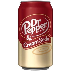 Dr Pepper, Dr Pepper USA Cream Soda, 355 ml, Dr. Pepper Cream Soda USA 355ml