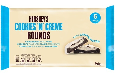 undefined, Hershey's Cookies'n'Creme Rounds 6er, Hershey's Cookies'n'Creme 96g