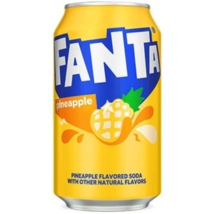 Fanta, Fanta USA Pineapple, 355 ml, Fanta Pineapple USA 355ml
