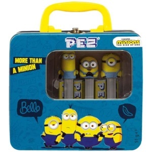 Pez, PEZ Trolls Metallkoffer + 6x8er, PEZ Metallkoffer Minions