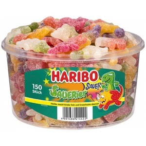undefined, Haribo Saurier Sauer 150er Saures Fruchtgummi, Haribo Sauerier sauer 150 Stück
