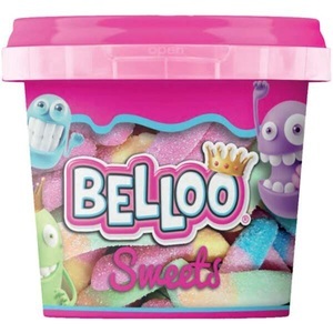 Belloo, Belloo Naschdose saure Würmer 200g, Belloo Naschdose saure Würmer 200g