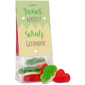 Der Zuckerbäcker, Peach Party Naschportion 58g, Gastgeschenk Frosch geküsst - Schatz gefunden