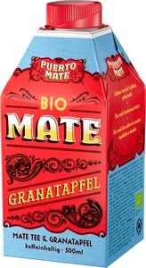 Puerto Mate, PUERTO MATE BIO Mate & Granatapfel (500ml), PUERTO MATE BIO Mate & Granatapfel (500ml)