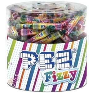 Pez, PEZ Fizzy Rollen 150 Stk., PEZ Fizzy Rollen Dose 150 x 6 g