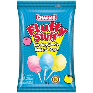 Charms, Charms Fluffy Stuff Cotton Candy 71g, Charms Fluffy Stuff Unicorn Cotton Candy 60g
