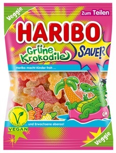 HARIBO, Haribo Grüne Krokodile Sauer 200g, Haribo Grüne Krokodile sauer 175g