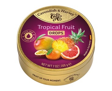 Cavendish & Harvey, Tropical Fruit Drops - 200g, Tropical Fruit Drops - 200g