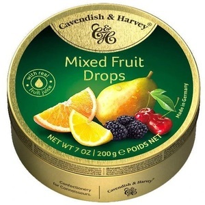 Cavendish & Harvey, Mixed Fruit Drops - 200g, Mixed Fruit Drops - 200g