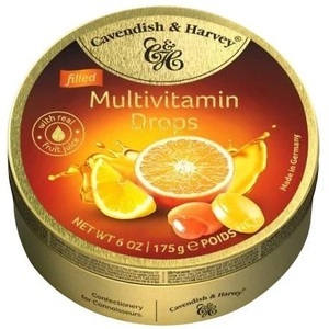 Cavendish & Harvey, Multivitamin Drops gefüllt - 175g, Multivitamin Drops gefüllt - 175g