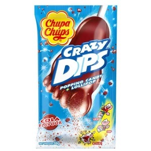 undefined, Chupa Chups Crazy Dips Cola 14g, Chupa Chups Crazy Dips Cola Lolli in Fußform