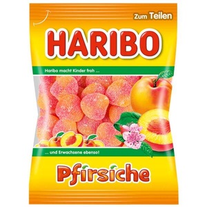 Haribo Süssigkeiten, Haribo Pfirsiche 175g, Haribo Pfirsiche