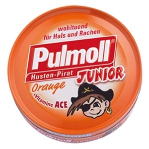 Pulmoll, Pulmoll Junior Orange + Vitamin C zuckerfrei 50g, Pulmoll Junior Orange + Vitamin C zuckerfrei 50g