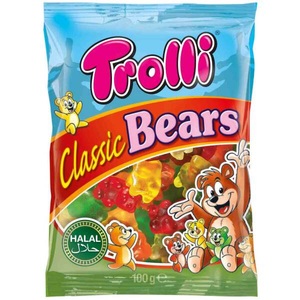 Trolli, Trolli Classic Bears Halal 100g, Trolli Classic Bears Halal 100g