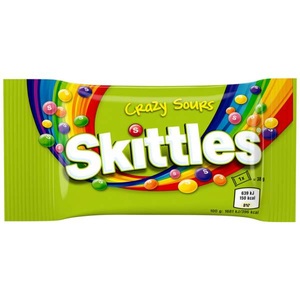 Skittles, Skittles Crazy Sours 38g, Skittles Crazy Sours 38g