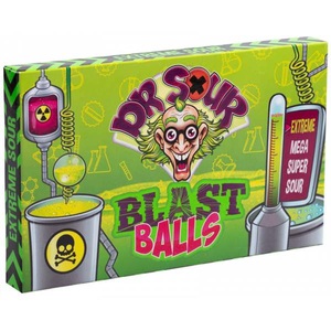 Felko, Dr. Sour - Blast Balls Kaugummi 90g, Dr. Sour Shock Ball 18g