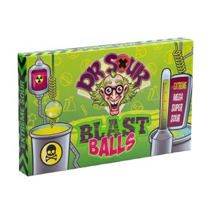 Felko, Dr. Sour - Blast Balls Kaugummi 90g, Dr. Sour Shock Ball 18g