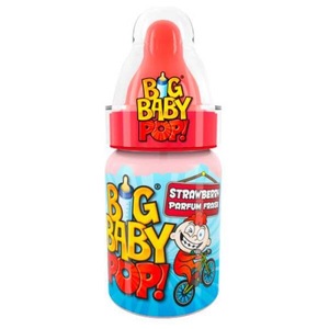 Bazooka, Bazooka Big Baby Pop Blackcurrant 32g, Big Baby Pop! Schleckpulver und Hartkaramelle Babyflasche