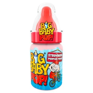 Bazooka, Bazooka Big Baby Pop Blackcurrant 32g, Big Baby Pop! Schleckpulver und Hartkaramelle Babyflasche