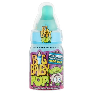 Bazooka, Bazooka Big Baby Pop Strawberry mega sour 32g, Bazooka Big Baby Pop Cola mega sour 32g