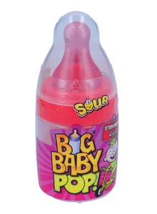 Bazooka, Bazooka Big Baby Pop Strawberry mega sour 32g, Bazooka Big Baby Pop Cola mega sour 32g