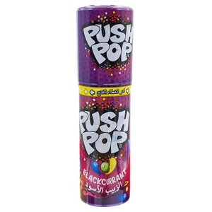 Bazooka Push Pop Blackcurrant 15g