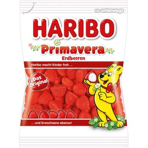 Haribo Süssigkeiten, Haribo Primavera Erdbeeren 175g, Haribo Primavera Erdbeeren 175g