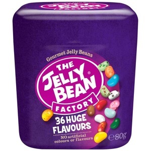 The Jelly Bean Factory, The Jelly Bean Factory 36 Huge Flavours Cup 80g, The Jelly Bean Factory 36 Huge Flavours Box 80g