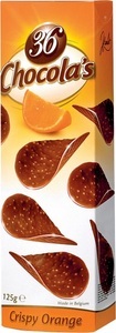 Hamlet, Hamlet Chocolate Chips 125g, 36 Chocola's Schokoblätter Crispy Orange 125g