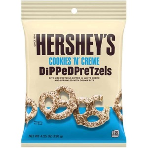 undefined, Hershey's Dipped Pretzels Cookies'n'Creme 120g, Hershey's Dipped Pretzels Cookies'n'Creme 120g