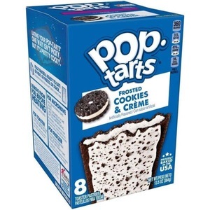 undefined, Kellogg's Pop-Tarts Frosted Cookies & Creme 8er, Kelloggs Pop Tarts Cookies and Creme 384g