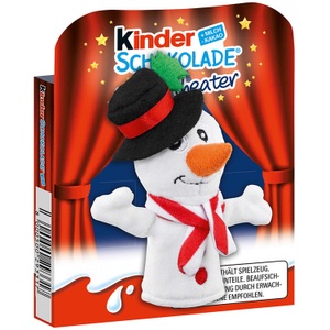 Kinder, kinder Schokolade Fingerpuppe Schneemann 50g