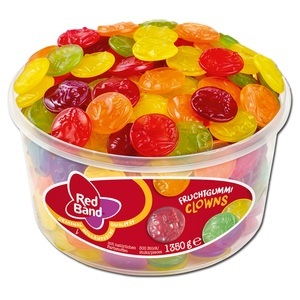 Red Band, Red Band Fruchtgummi Clowns 1350g, Red Band Fruchtgummi Clowns Smile 300 Stück