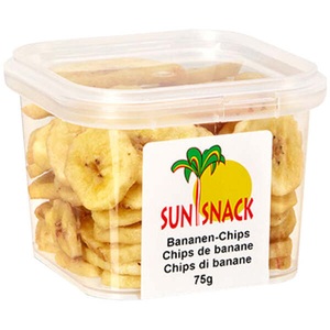 Sun Snack, SUN SNACK Snack Bananen-Chips 3666 75g, Sun-Snack Bananen-Chips 75g