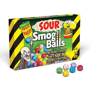 Toxic Waste, Toxic Waste Sour Smog Balls, 85g, Toxic Waste Smog Balls Sour