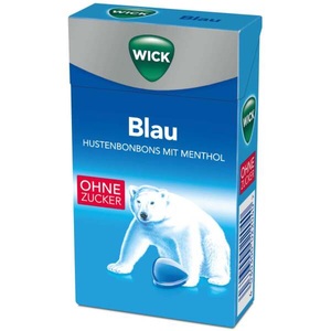 Candy, Candy Wick Blau VapoPlus Menthol ohne Zucker, WICK Blau VapoPlus Menthol ohne Zucker