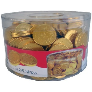 undefined, Schoggi Münzen Goldmünzen 33mm 290 Stück 2.- CHF, Schoggi Münzen Goldmünzen 33mm 290 Stück 2.- CHF