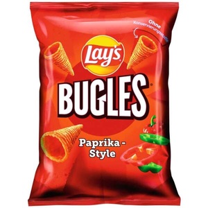 undefined, Lay's Bugles Paprika-Style 95g Maissnack in Hörnchen-Form, Lay's Bugles Paprika-Style 95g Maissnack in Hörnchen-Form