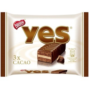 Yes, Yes Kuchenriegel Cacao 3er - 1 Packung à 3 Riegel, 