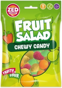 ZED Candy, ZED Fruit Salat Kaubonbons sauer 103g, ZED Fruit Salat Kaubonbons sauer 103g