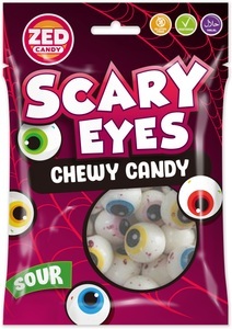 ZED Candy, ZED Scary Eyes Kaubonbons sauer 105g, ZED Scary Eyes Kaubonbons sauer 105g
