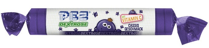 Pez, PEZ Traubenzucker Rolle Cassis 39g