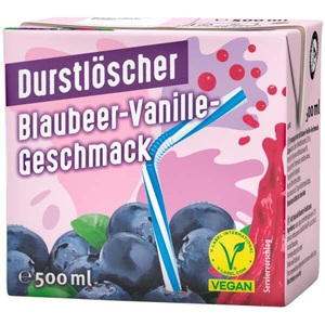 Durstlöscher, Durstlöscher Blaubeere-Vanille 500ml, 