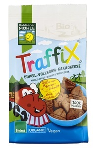 Bohlsener Mühle, TraffiX Dinkel Vollkorn Kakaokekse 125g, TraffiX Dinkel Vollkorn Kakaokekse 125g
