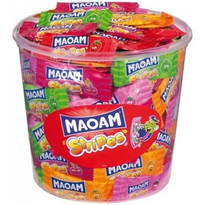 HARIBO, Haribo Maoam Stripes, 150 Stück, Maoam Stripes 150er