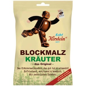 Echt Kirstein's, Blockmalz Kräuter Bonbons 75g, Blockmalz Kräuter Bonbons 75g