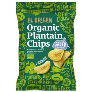 El origen, El origen Organic Plantain Chips Meersalz 80g, El origen Organic Plantain Chips Meersalz 80g