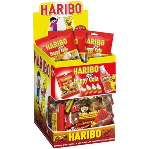 Haribo Süssigkeiten, Haribo Happy Cola 30 Minibeutel 40g, 