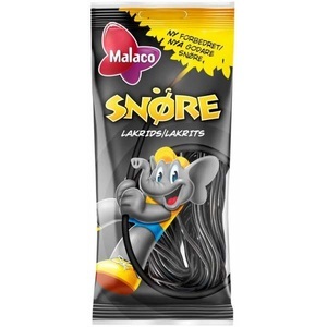 Malaco, Malaco Snöre Lakrids 94g, Malaco Snöre Lakrids 94g