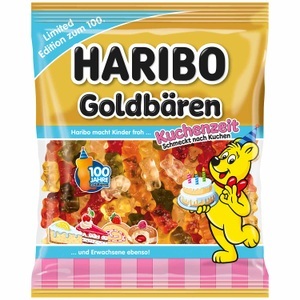 Haribo Süssigkeiten, Haribo Goldbären Kuchenzeit 175g, Haribo Goldbären Kuchenzeit 175g
